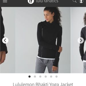 Lululemon Bhakti yoga jacket in black size 4